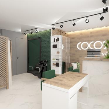 Интерьер кабинета с ресепшном в стиле лофт смотреть на Basicdecor