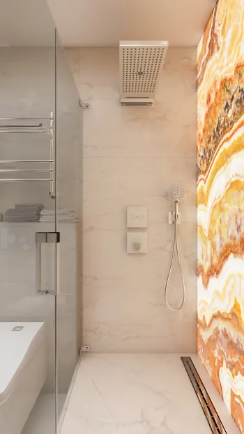 Интерьер ванной в современном стиле смотреть на Basicdecor