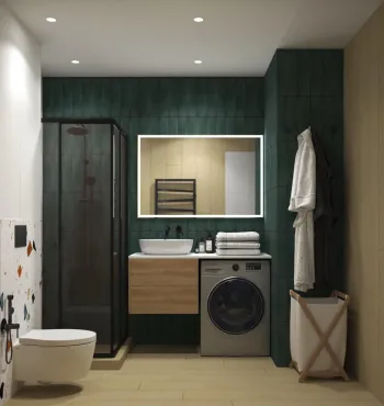 Интерьер ванной  смотреть на Basicdecor