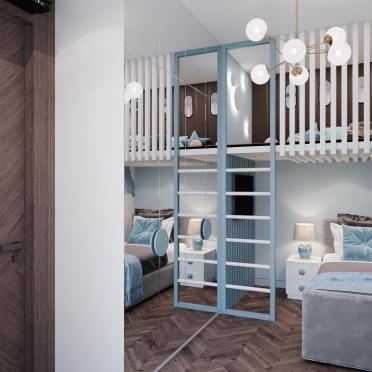 Интерьер детской с для мальчика  смотреть на Basicdecor