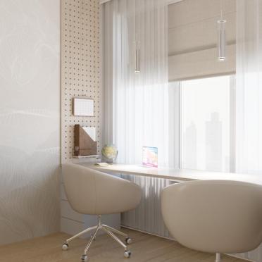 Интерьер с жалюзи и дверными жалюзи  смотреть на Basicdecor