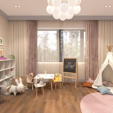 Интерьер детской с для девочки  смотреть на Basicdecor