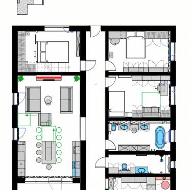 Интерьер с проходной  смотреть на Basicdecor