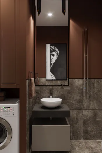 Интерьер ванной в современном стиле смотреть на Basicdecor