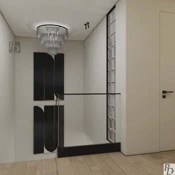 Интерьер с проходной и проемом  смотреть на Basicdecor