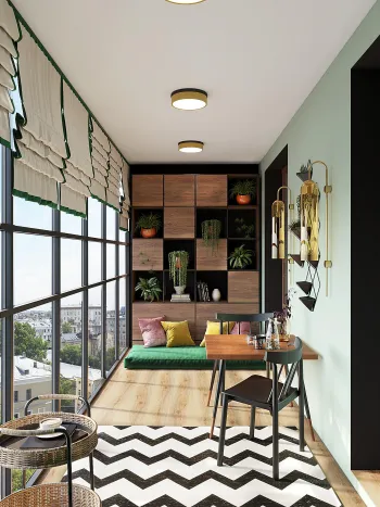 Интерьер балкона  смотреть на Basicdecor