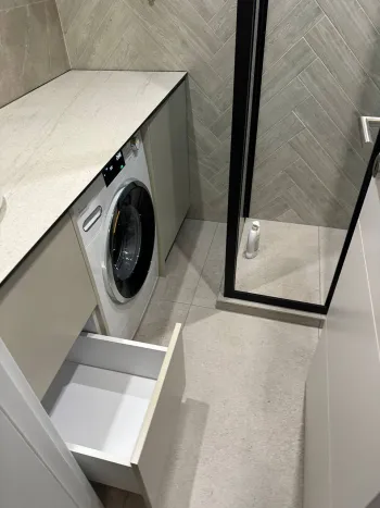 Интерьер ванной с постирочной  смотреть на Basicdecor