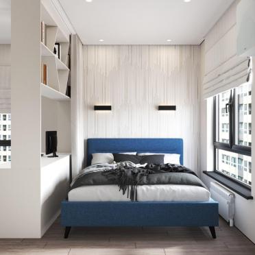 Интерьер спальни cветильниками над кроватью  смотреть на Basicdecor