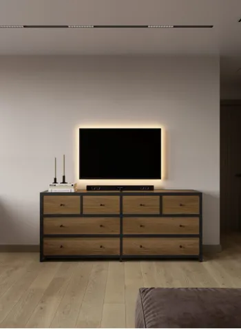 Интерьер c подсветкой  смотреть на Basicdecor