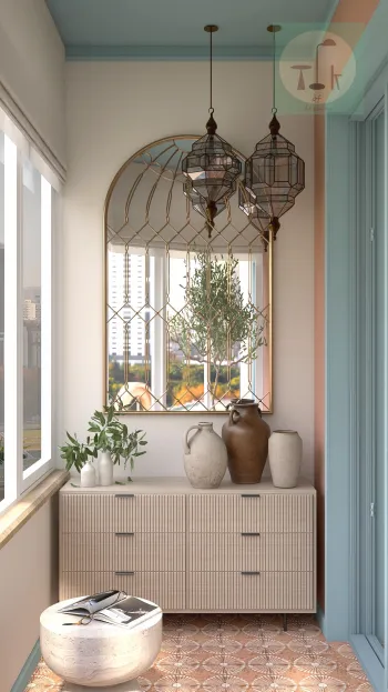 Интерьер балкона с балконом  смотреть на Basicdecor