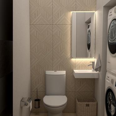 Интерьер ванной cовмещенным санузлом  смотреть на Basicdecor