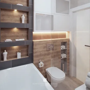 Интерьер ванной в современном стиле смотреть на Basicdecor
