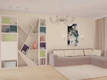 Интерьер с проходной в современном стиле смотреть на Basicdecor