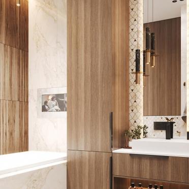 Интерьер ванной  смотреть на Basicdecor