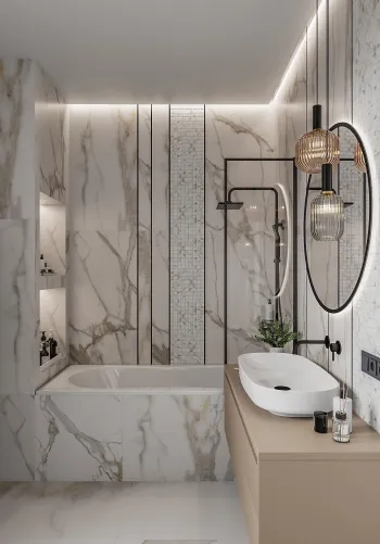 Интерьер ванной  смотреть на Basicdecor