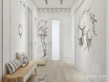 Интерьер прихожей в скандинавском стиле смотреть на Basicdecor