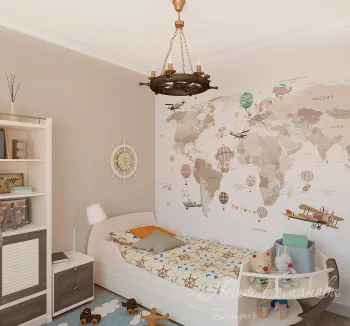 Интерьер детской с для мальчика в неоклассике смотреть на Basicdecor