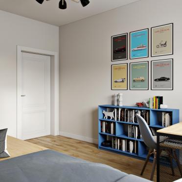 Интерьер детской c рабочим местом  смотреть на Basicdecor