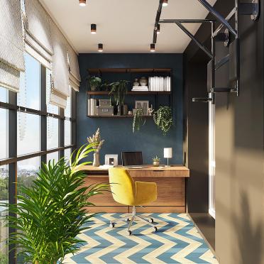 Интерьер балкона с балконом  смотреть на Basicdecor