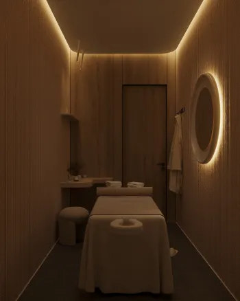 Интерьер спальни c подсветкой  смотреть на Basicdecor