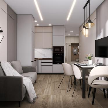 Интерьер кухни c подсветкой  смотреть на Basicdecor