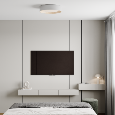 Интерьер спальни cветильниками над кроватью  смотреть на Basicdecor