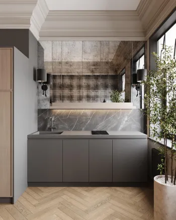Интерьер кухни в современном стиле смотреть на Basicdecor