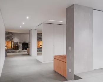 Интерьер с нишей с подсветкой и с подсветкой в современном стиле смотреть на Basicdecor