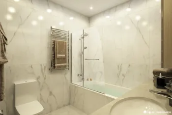 Интерьер ванной в современном стиле смотреть на Basicdecor