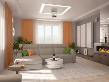 Интерьер гостиной в современном стиле смотреть на Basicdecor
