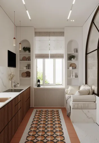 Интерьер кухни с балконом в марокканском смотреть на Basicdecor