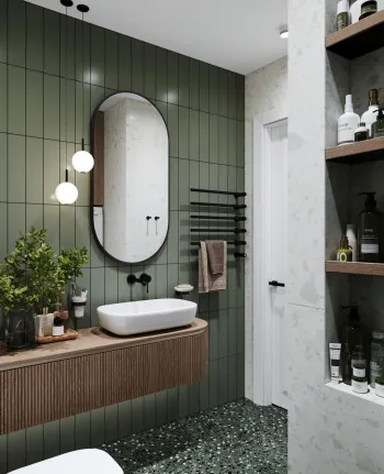 Интерьер ванной  смотреть на Basicdecor