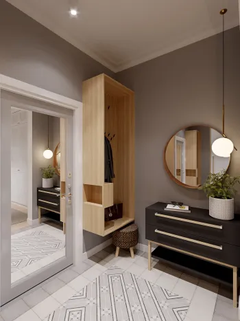 Интерьер прихожей в современном стиле смотреть на Basicdecor