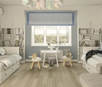 Интерьер детской с жалюзи и дверными жалюзи  смотреть на Basicdecor