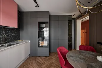 Интерьер кухни c подсветкой  смотреть на Basicdecor
