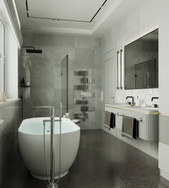 Интерьер ванной  смотреть на Basicdecor