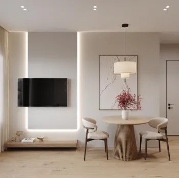 Интерьер кухни c подсветкой  смотреть на Basicdecor