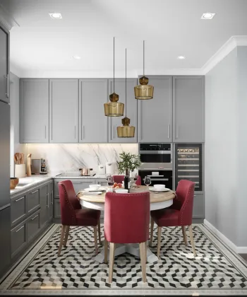 Интерьер кухни в неоклассике смотреть на Basicdecor