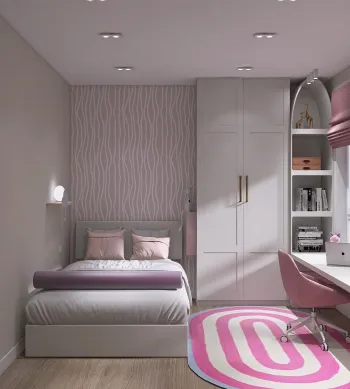 Интерьер детской с для девочки  смотреть на Basicdecor