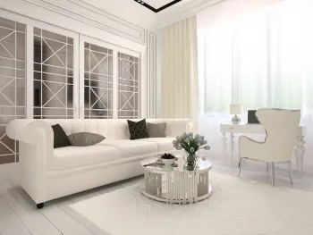 Интерьер гостиной  смотреть на Basicdecor