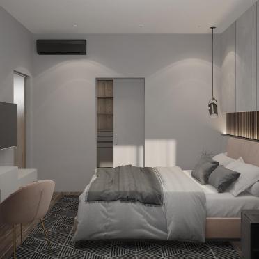 Интерьер спальни cветильниками над кроватью  смотреть на Basicdecor