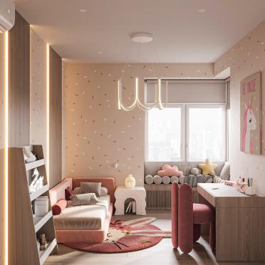 Интерьер детской с для девочки  смотреть на Basicdecor