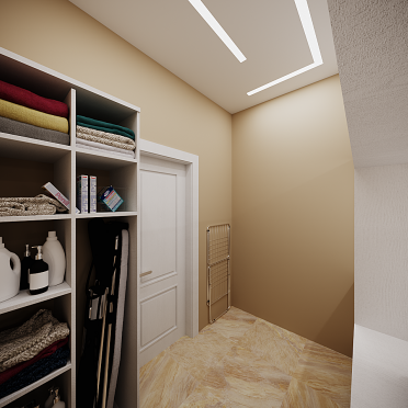 Интерьер cветовыми линиями и с подсветкой  смотреть на Basicdecor