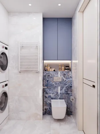 Интерьер ванной с постирочной  смотреть на Basicdecor