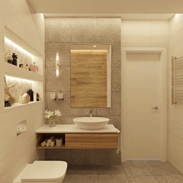 Интерьер ванной в современном стиле смотреть на Basicdecor