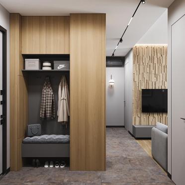 Интерьер прихожей с проходной  смотреть на Basicdecor