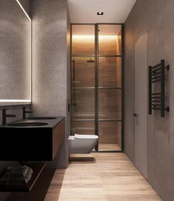 Интерьер ванной  смотреть на Basicdecor
