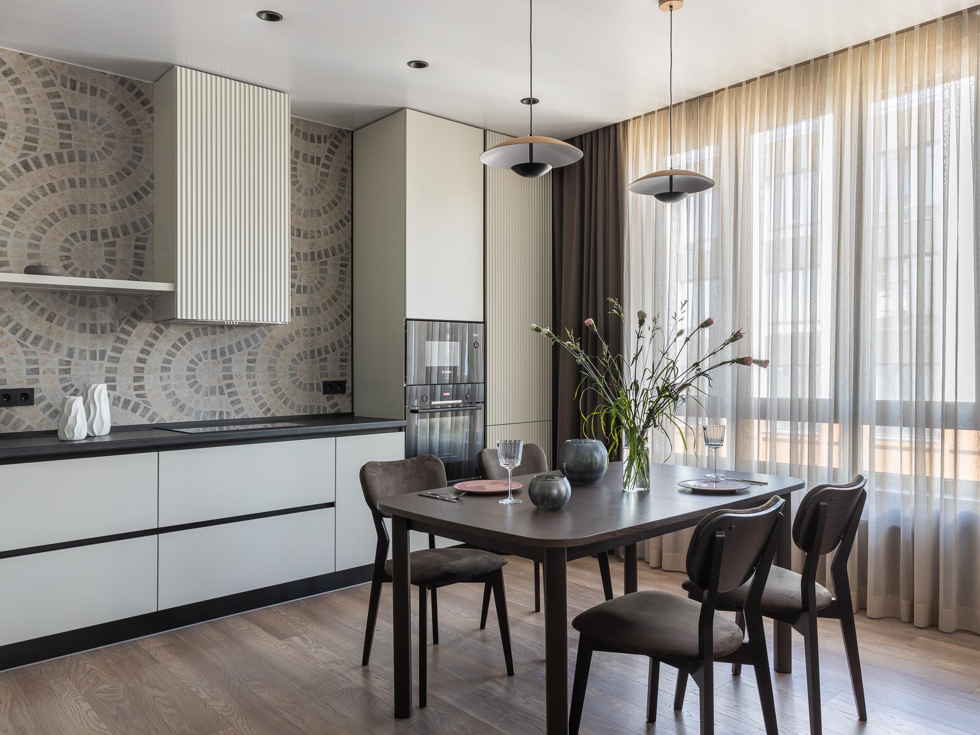 Интерьер кухни, проект «Savin family» Интерьер кухни смотреть на Basicdecor