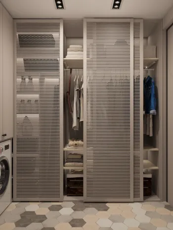 Интерьер гардеробной  смотреть на Basicdecor