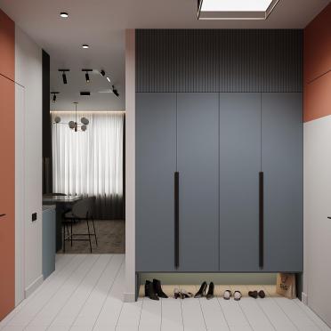 Интерьер прихожей с проходной  смотреть на Basicdecor